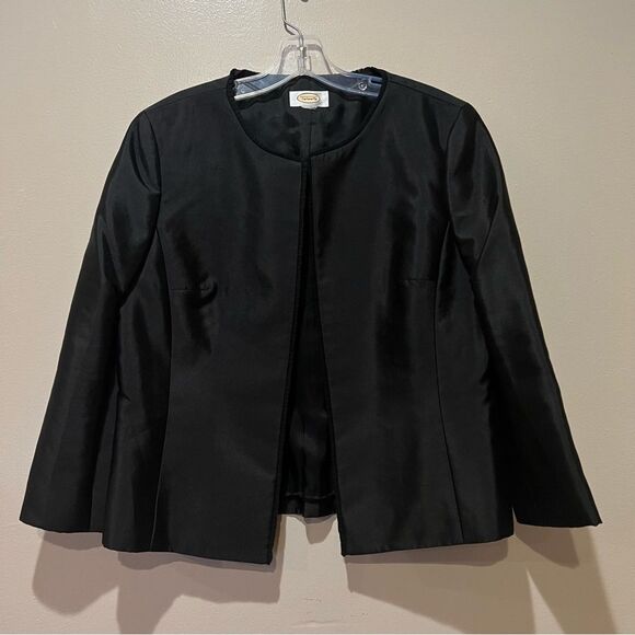 Talbots Black Silk Suit Set - Picture 1 of 15